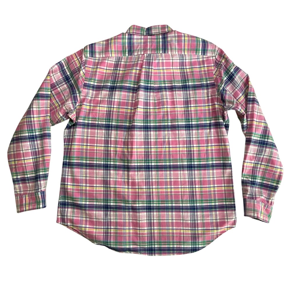 Ralph Lauren Men's Plaid Button Down Shirt Long Sleeve Casual Top Size‎ L - Picture 4 of 4